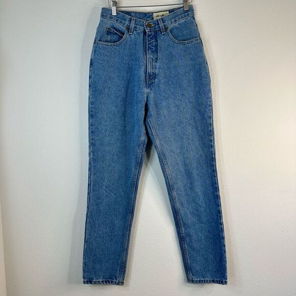 Vintage 90s Eddie Bauer High Rise Blue Denim Mom Jeans Women’s 10 Classic Retro - Picture 1 of 10